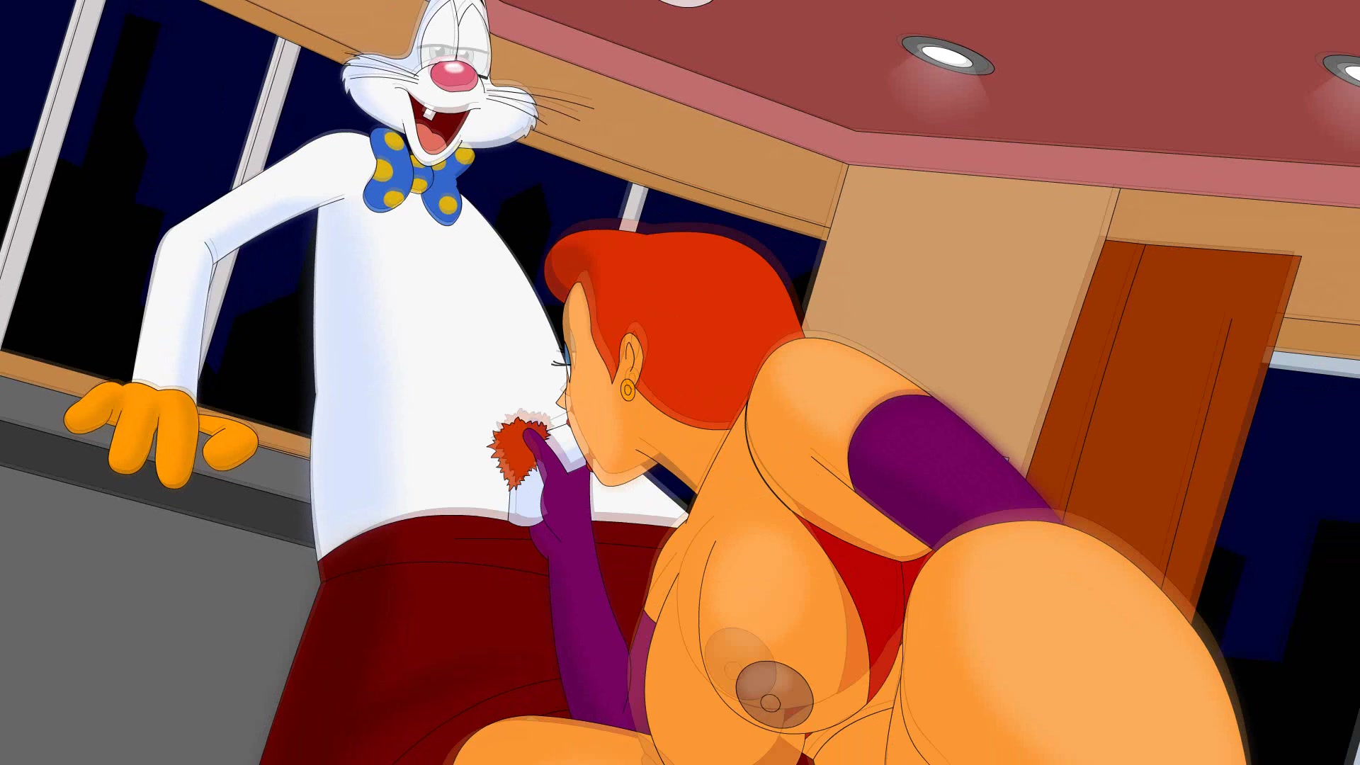 Redhead bimbo Jessica Rabbit fucked in Who Framed Roger Rabbit porn