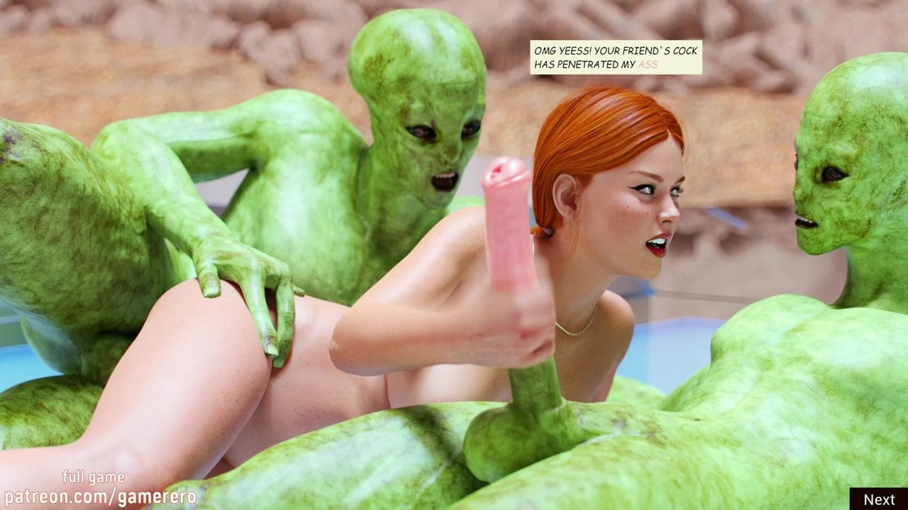 Aliens fuck a girl