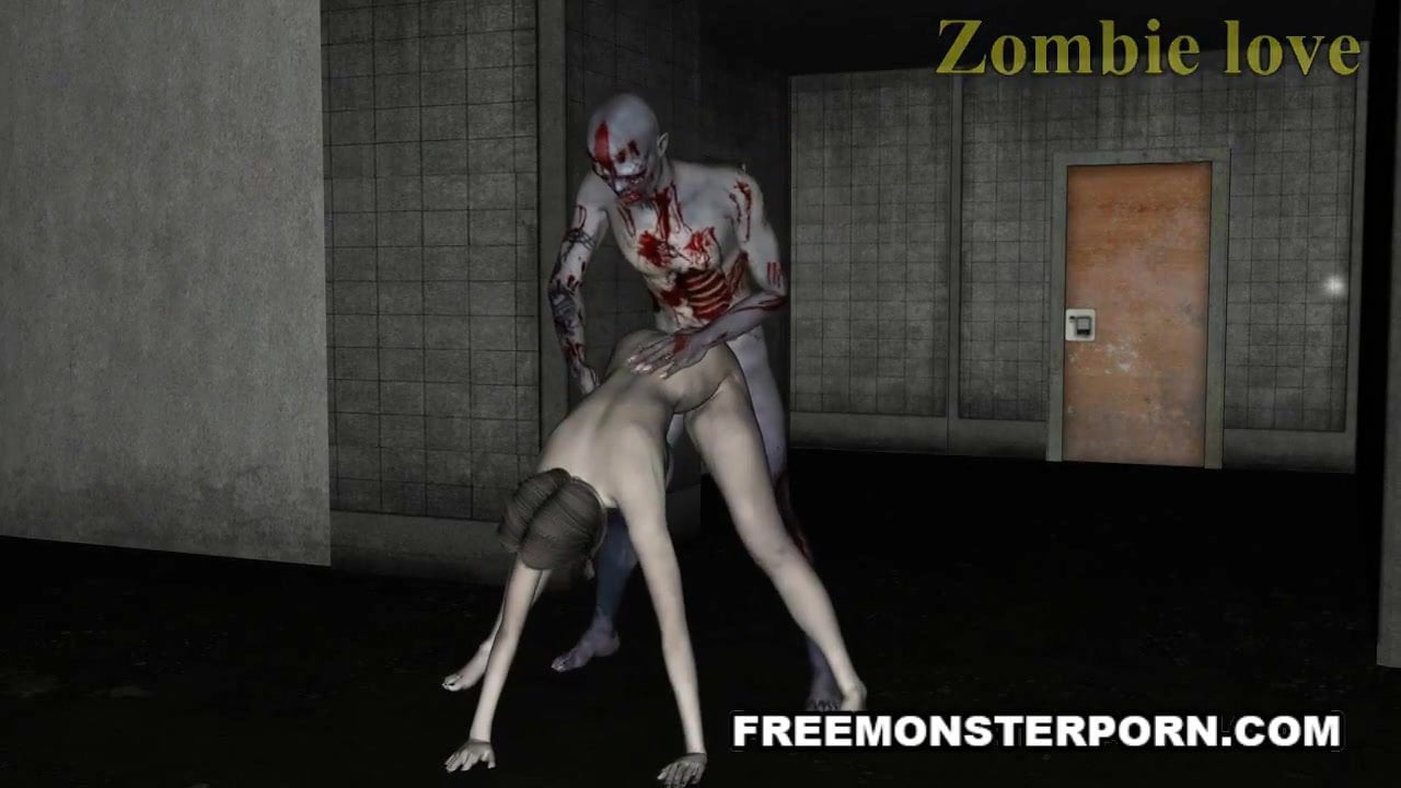 Sexy 3D Zombie Babe Licked and Drilled