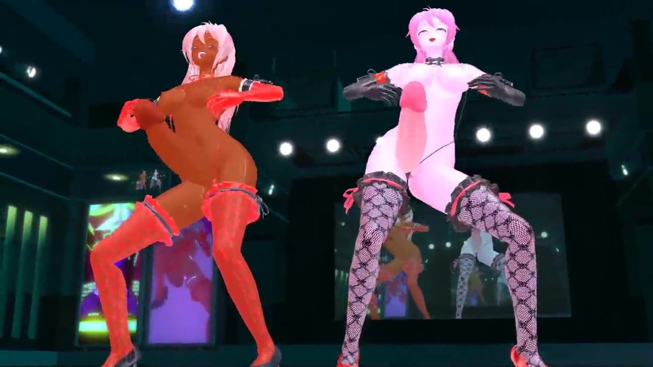 3D MMD Futanari Dance