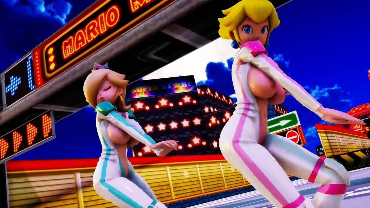 MMD R-18 Peach & Rosalina Mario 3D Hentai MV