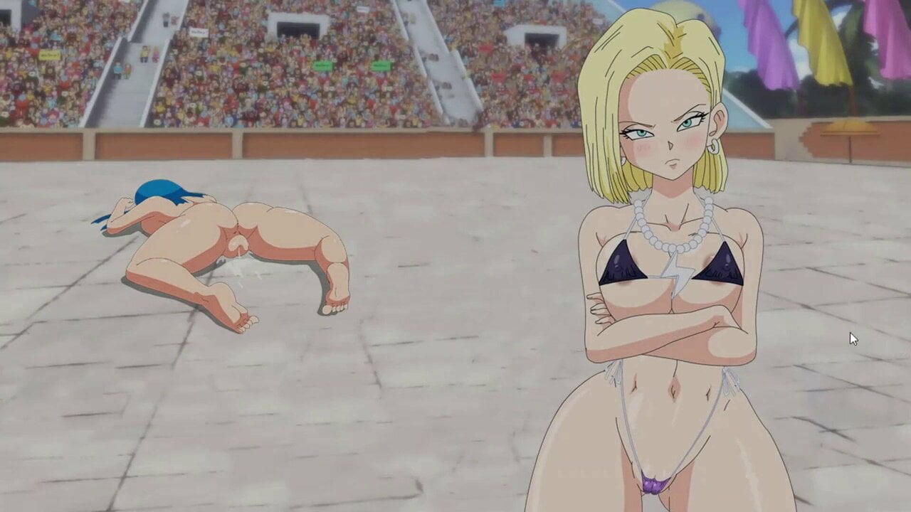 Super Slut Z Tournament Hentai game Ep1 Android 18 sex fight