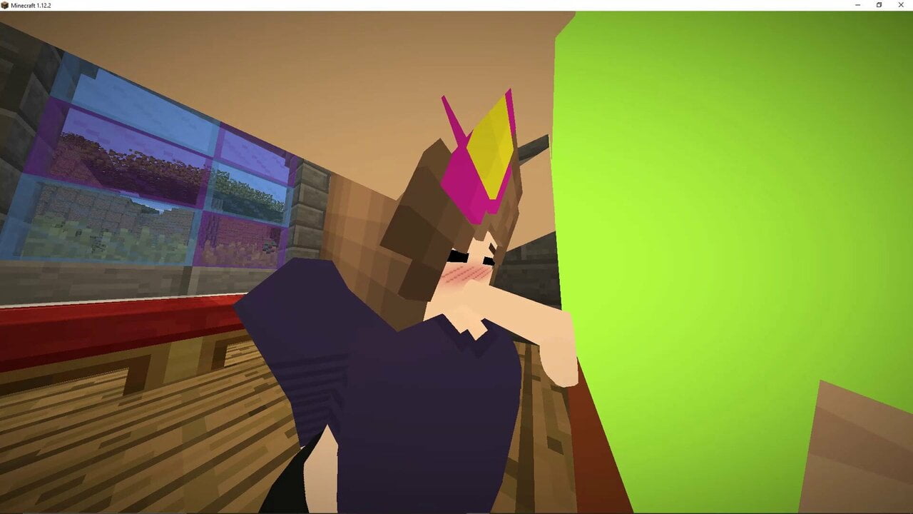 minecraft sex, jenny gives me a blowjob